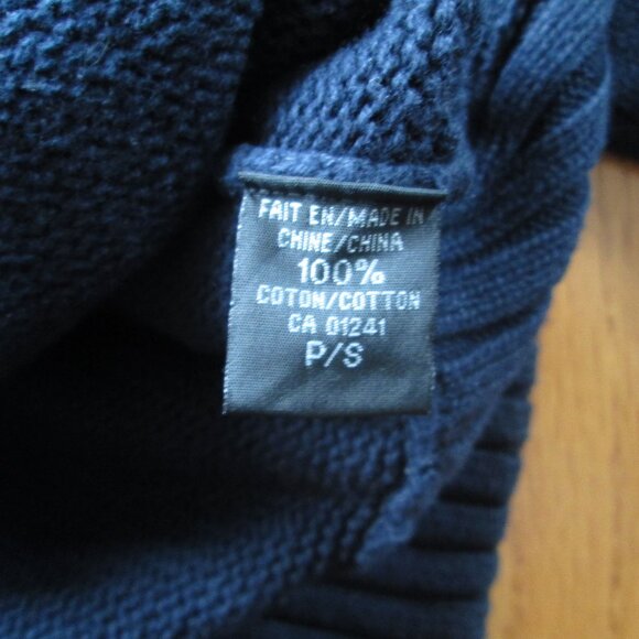 Pre-owned Men's Simons Navy Blue Cotton Button Knit Cardigan Sweater Size Small - Picture 5 of 5